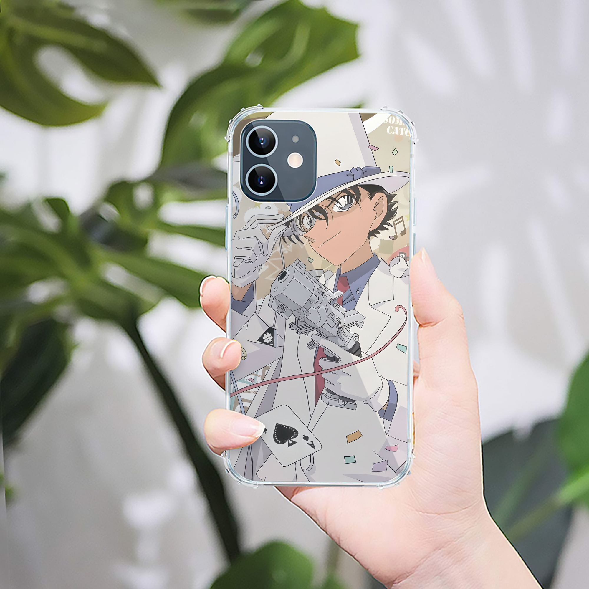 （画像用） 名探偵コナン Detective Conan 【iPhone 12シリーズ対応】透明スマホケース（クリアソフトケース）